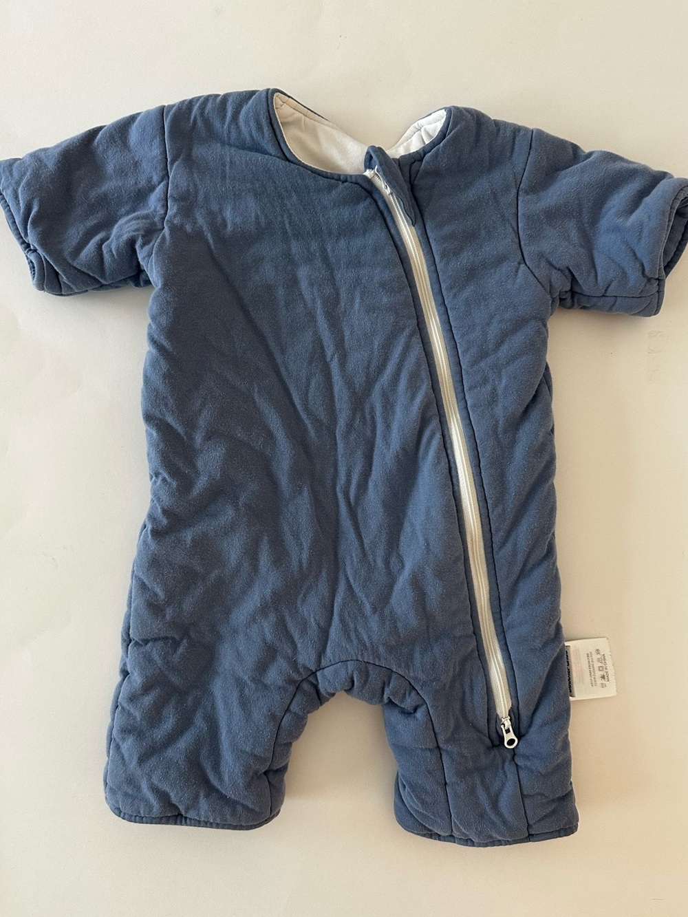 Bubble Panda Baby Sleep Sack Blue Zip Cotton Cozy Warm 6-9 Months